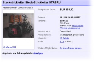 Stabru-Aution bei eBay Stabru-Aution bei eBay